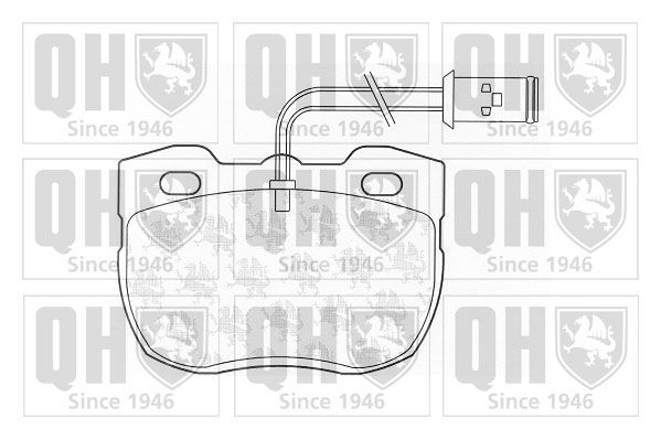 QUINTON HAZELL Комплект тормозных колодок, дисковый тормоз BP559